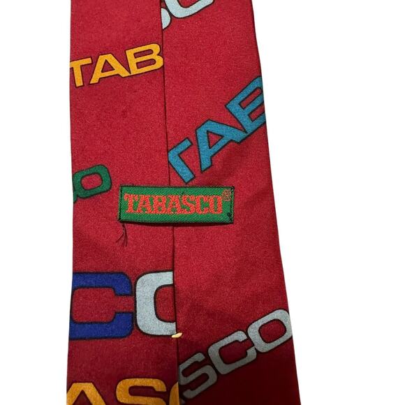 Tabasco Sauce Mens Vintage Novelty Necktie 100% Silk - Picture 4 of 7